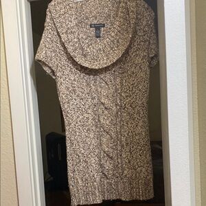 INC International Concepts Brown Knit Midi Dress